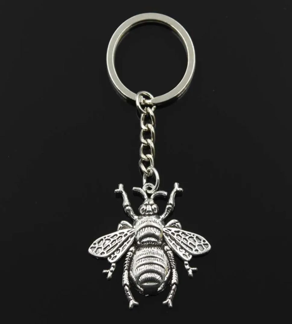 Moda hornet mel abelha 40x38mm pingente 30mm chaveiro corrente bronze prata cor masculino carro presente lembranças chaveiro drop6913882