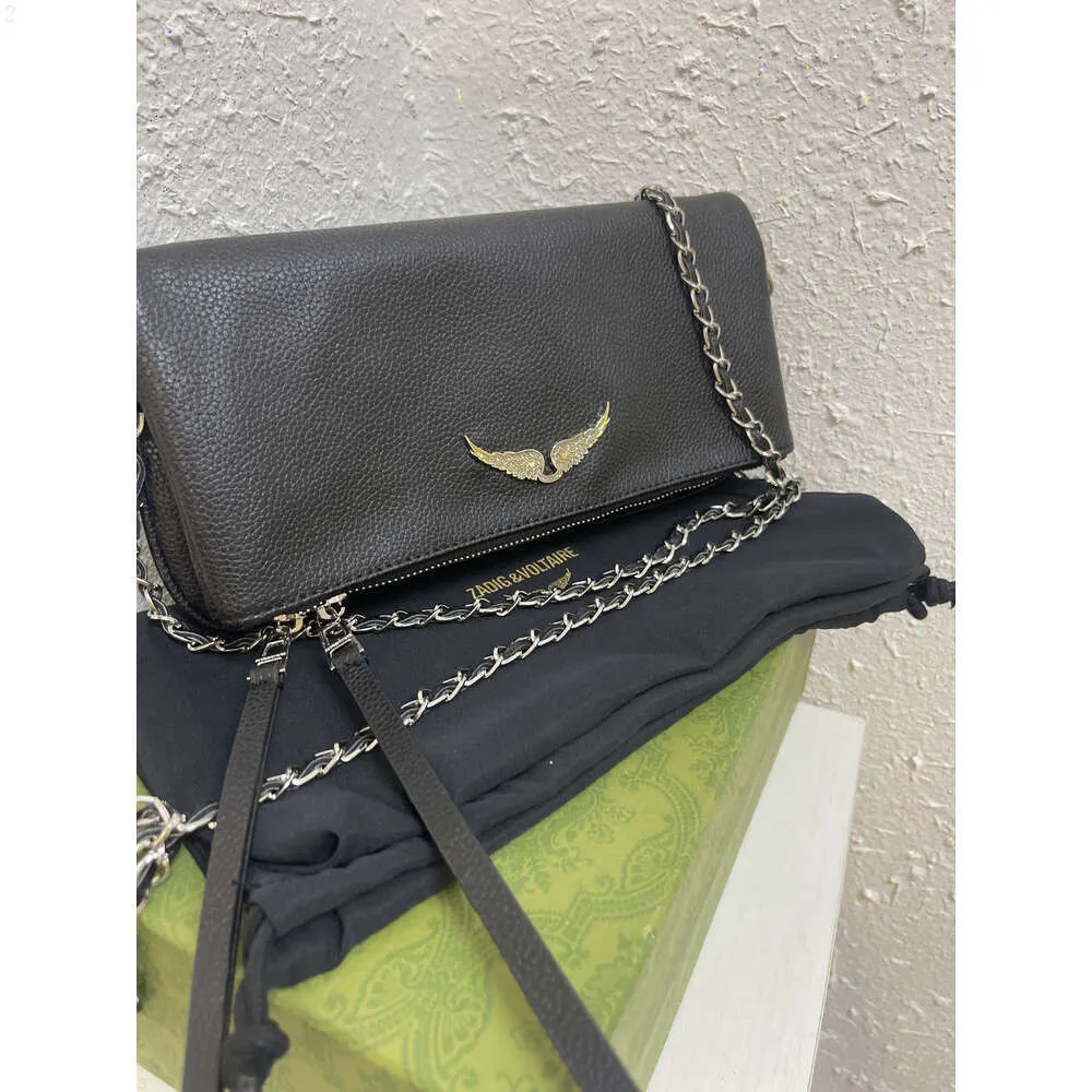 Swing Your Wings Zadig Voltaire Bag damskie torebka torebka projektant Man Man Clutch oryginalny skórzany łańcuch luksusowy dżinsowy mini pochette rock cross bodyq