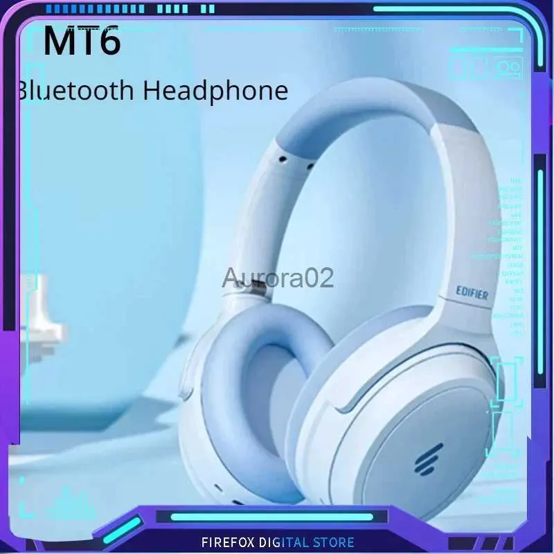 Cep Telefonu Kulaklıklar MT6 Kablosuz Bluetooth Kulaklık Baş Monte Otomatik Gürültü Azaltma Katlanabilir Bilateral Stereo Konforlu Oyun Kulaklığı YQ240219