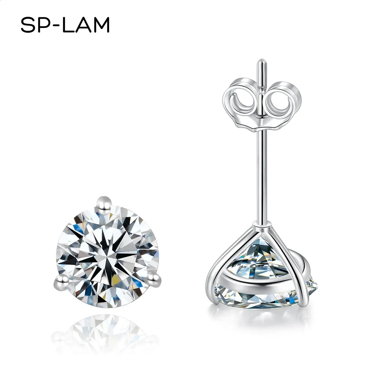 SP-LAM Studörhängen Kvinnor Sterling Silver 925 Classic Style Korean Fashion Small Earring Pendientes Gift 240131