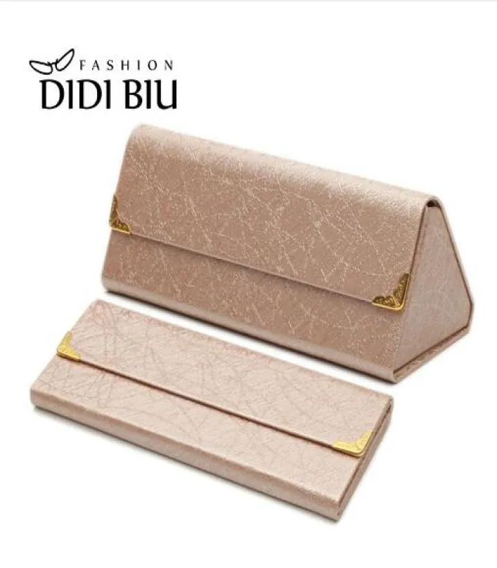 DIDI Magnetic Folding Sunglasses Case Wallet Shape Foldable Eyeglass Box Top Grace Triangle Velvet Glasses Case Accessories H1683623167