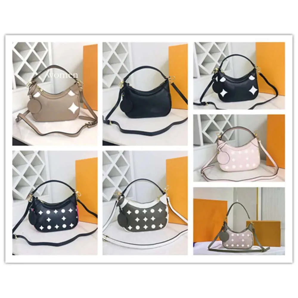 Projektant marki Bagatelle BB M46091 Mini hobo torba na ramię w skórze