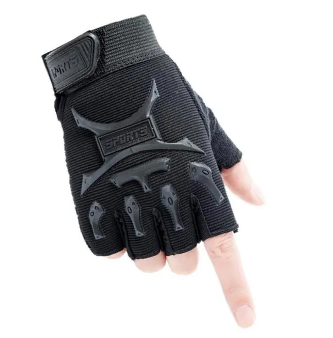 Gants tactiques sans doigts pour enfants pour 414 ans, militaires armés, antidérapants, Sport en plein air, demi-doigt, enfants garçons filles cinq Fin9007390