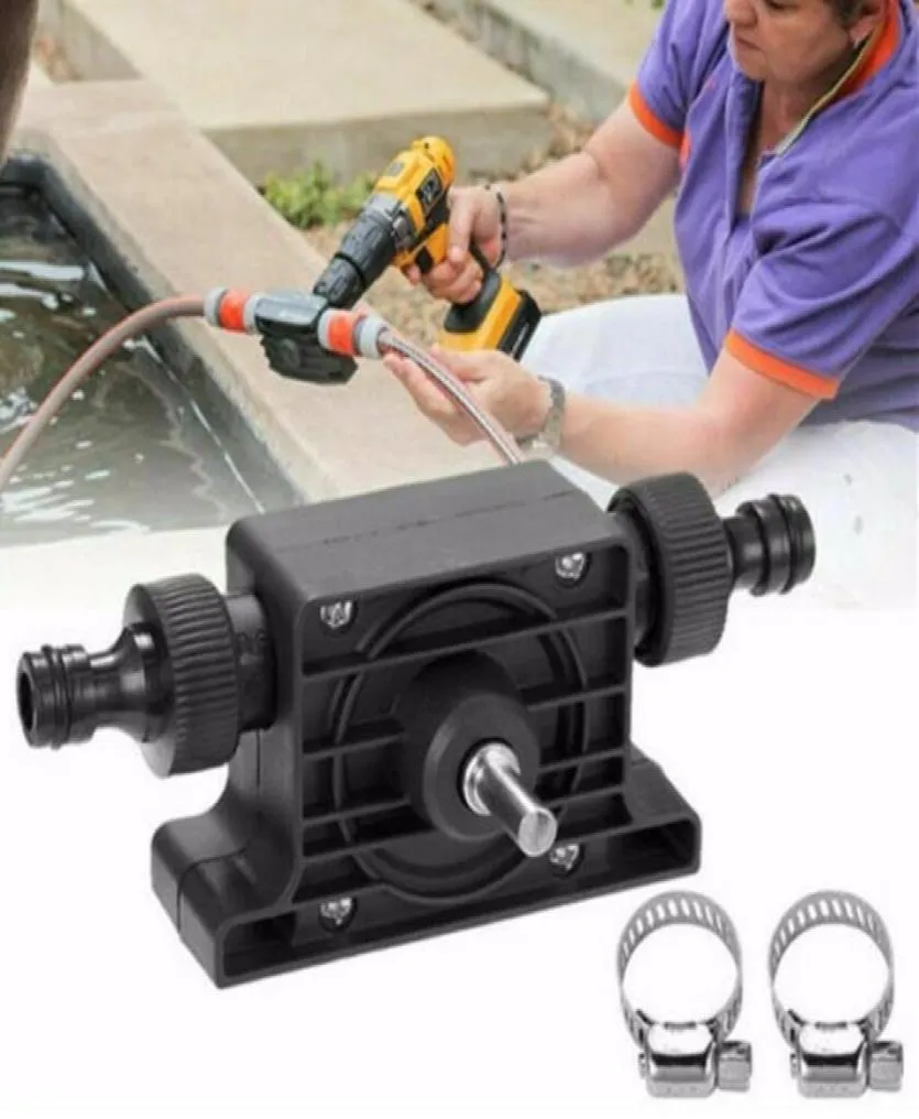 Portable Electric Drill Pump Self Priming Transfer Pumps Oil Fluid Water Pump Miniature Oil Pumps Drill Drive Manual water pump6643023