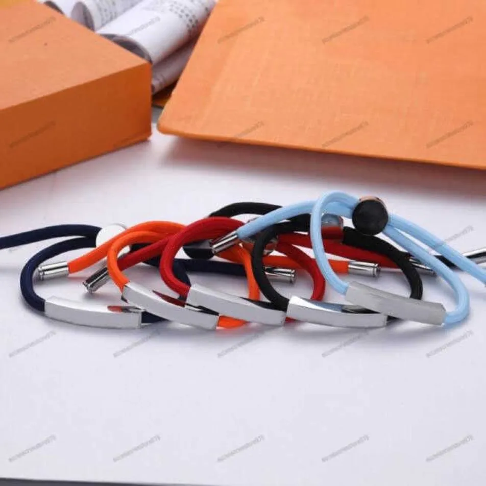 Unisex Leather Rope Bracelets Fashion for Man Woman Charm Bracelet Jewelry Adjustable Bangle 5 Color with BOX288p