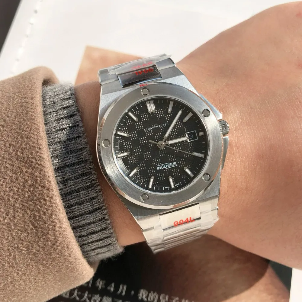 Ingenieur Family IW328901 AAA+ 3A+ Qualitätsuhren 40 mm Herren-Automatik-Mechanisches Miyota 8215-Uhrwerk mit Geschenkbox Saphirglas Jason007 A01