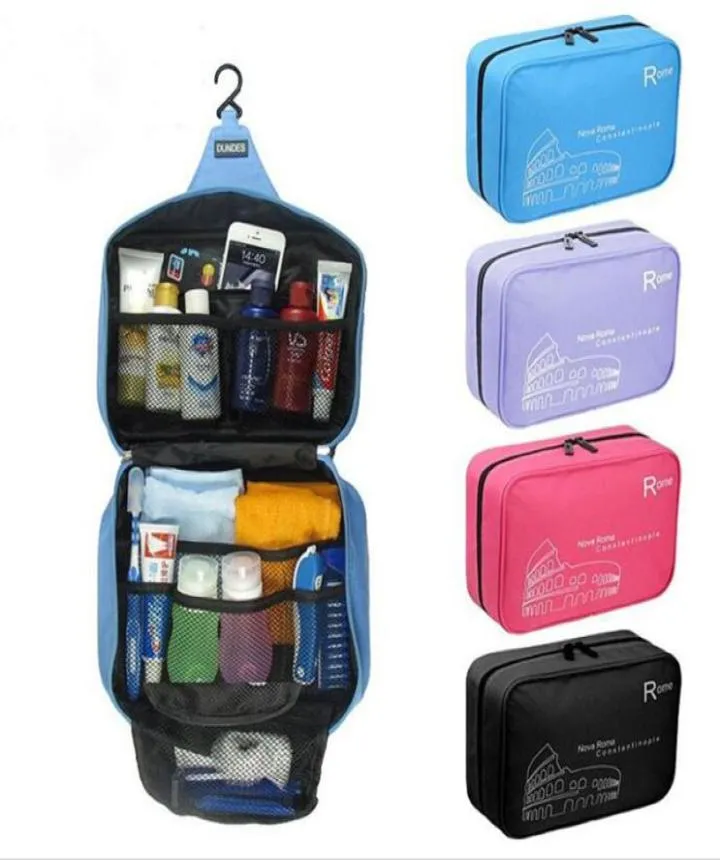 waterproof Hanging Travel Cosmetic Bag Women Zipper Make Up Bag Polyester big Capacity Makeup case handbag Organizer Storage Wash 7306708