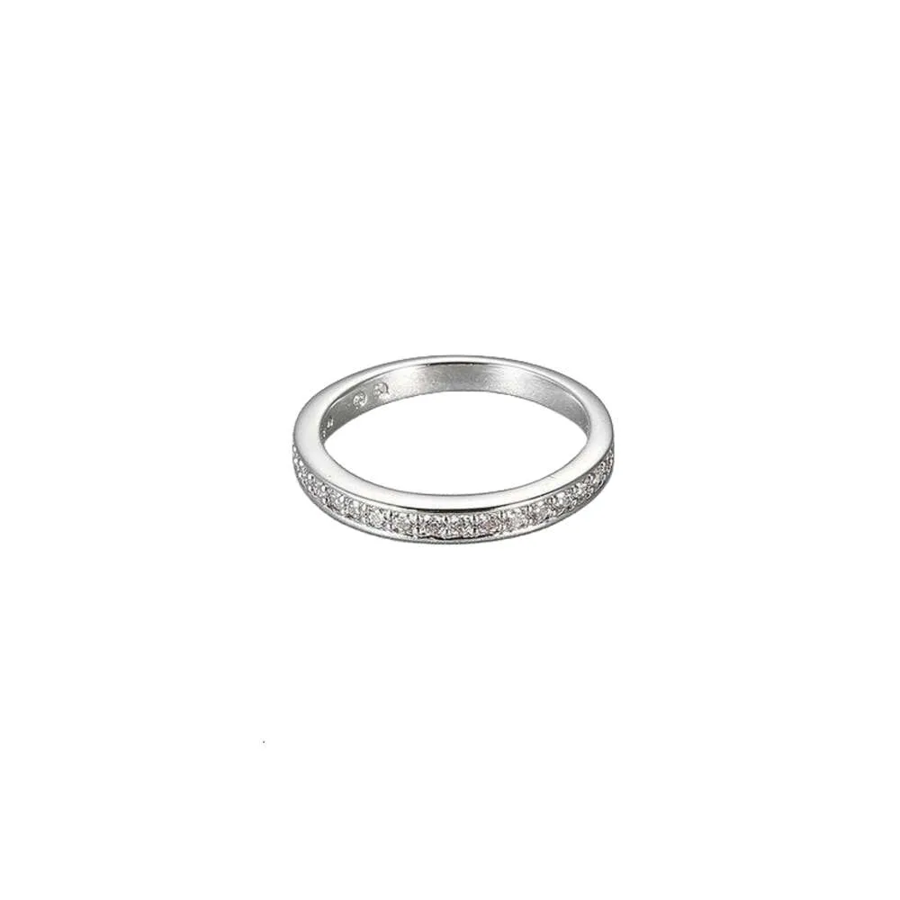 Swarovskis Rings Designer Women Original Quality Band Rings Crystal Fashion Simple Single Ring Diamond Ring Romantic Round Circle