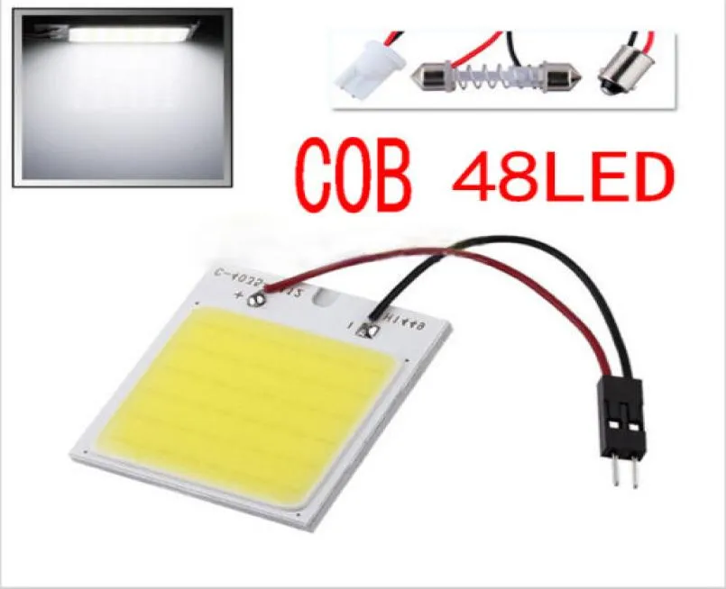 Lampe de lecture à puce COB 20X SMD 48, dôme led, ampoule t10, panneau lumineux automatique, Festoon1315805