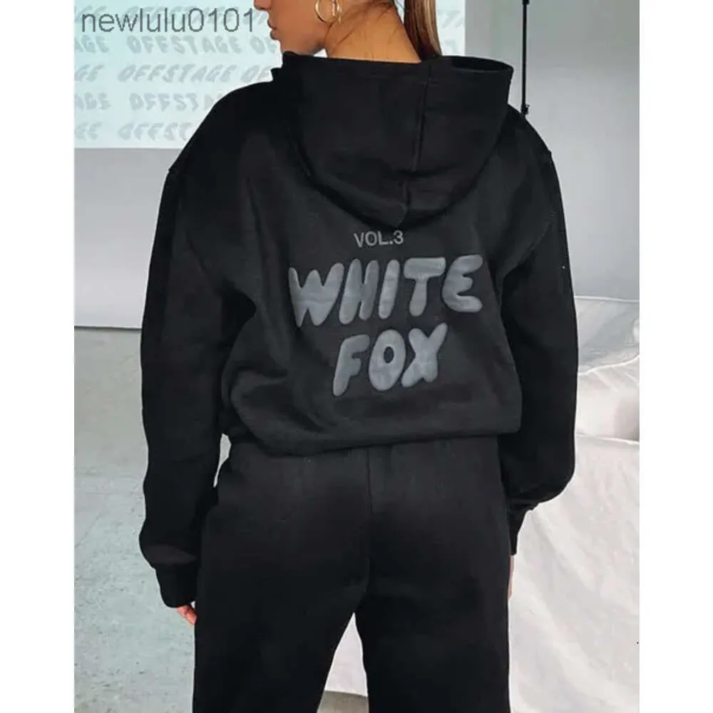 Tracksuit White Designer Fox Hoodie Sets Two 2 Piece Set Women Mens Clothing Set Sporty Long Sleeved Pullover Hooded Tracksuits Spring Autumn Winter Smart 841