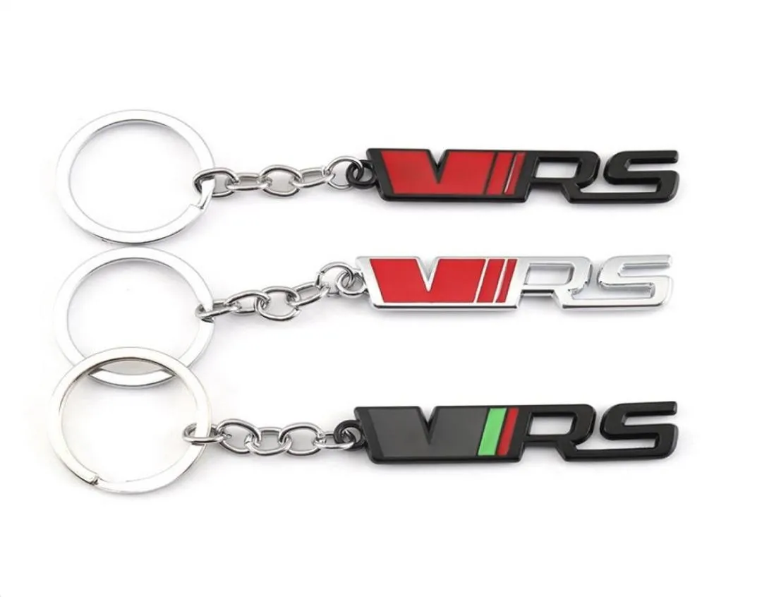 Bilnyckelring metallnyckelkedjringemblem Holder för Skoda VRS Keychain Keyring Kamiq Kodiaq Karoq RS Superb Fabia Rapid FavorIt2005760