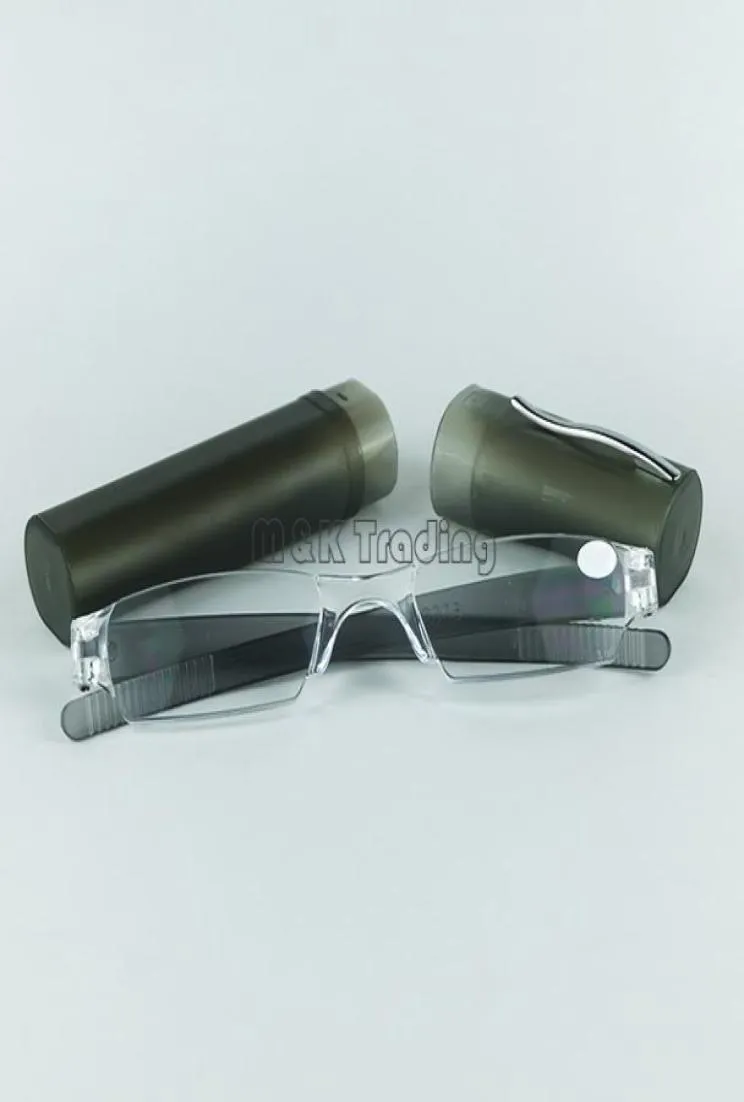 Slim Reading Glasses Plastic Tube Reading Eyewear PC Power Lens Mixed Colors With 20pcs7731322