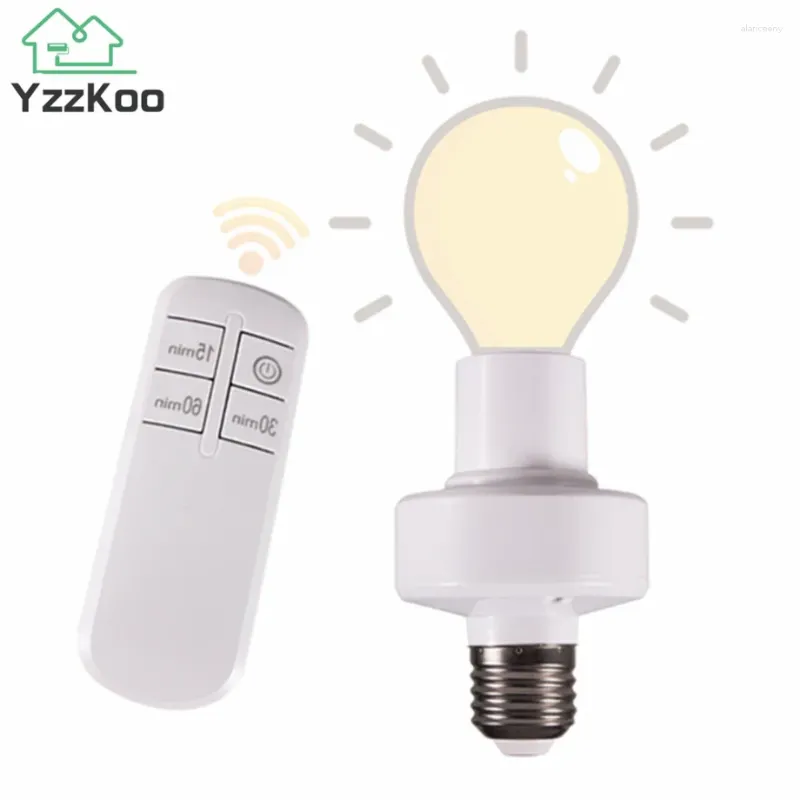 Lamp Holders Wireless Remote Control Smart Timer Switch E27 Holder 110V 220V House Multi Light Baby Room Bedroom