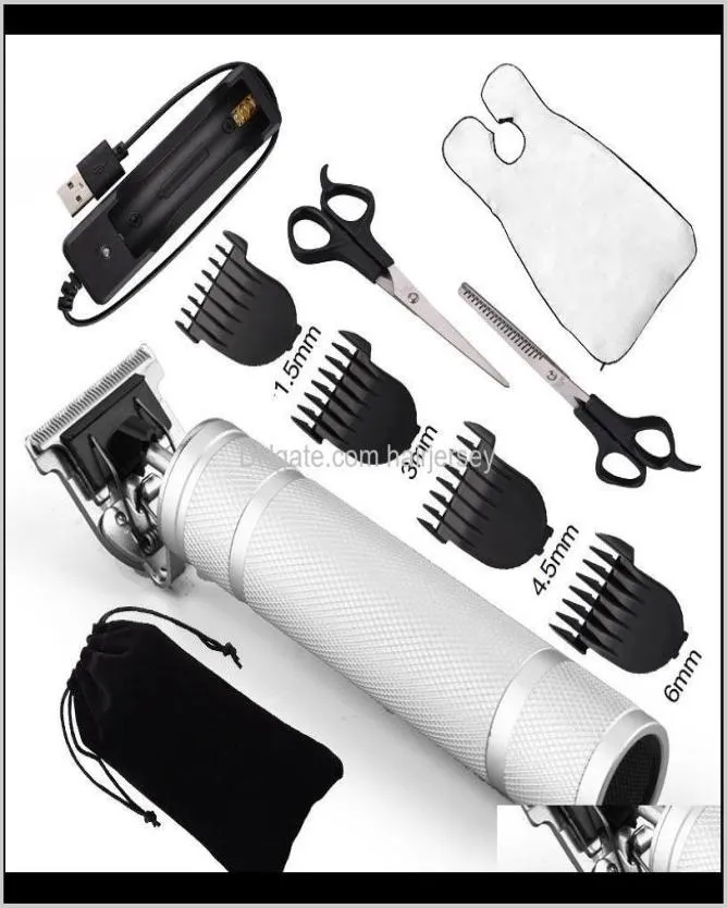 Soins Outils de coiffure Produits Drop Livraison 2021 Barbier professionnel rechargeable Tondeuse à tête chauve sans fil Coupe de cheveux Hine Be3514779