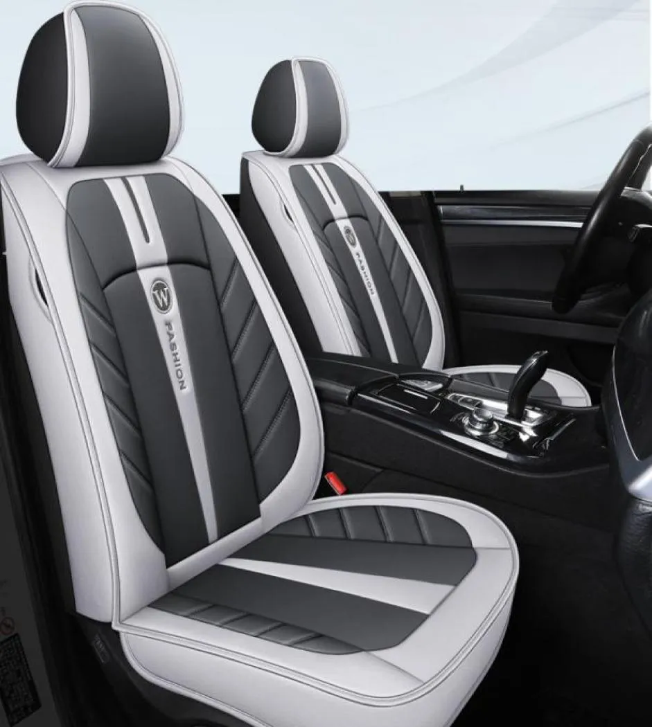 21 New Car Seat Covers For Sedan SUV Durable Leather Universal Five Seats Set Cushion Mats For 5 seat Seater car Fashion 035601142