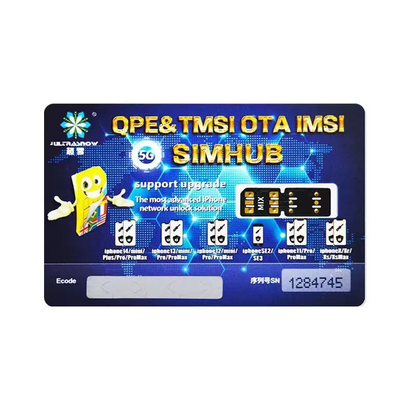 2024 RS IP6 IP 11 11 Pro ve 11 Pro Max için QPE ile A Tip A Heicard Simhub RS2024
