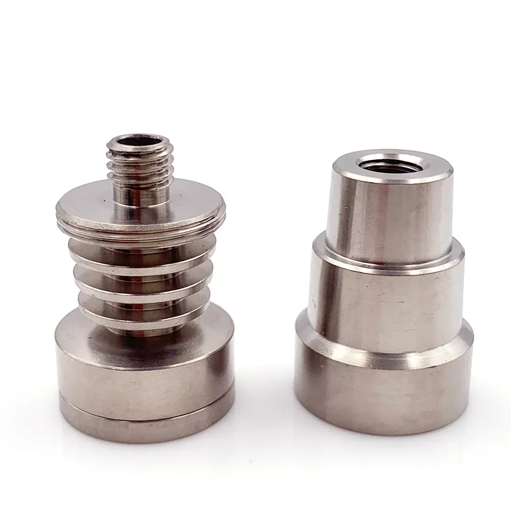 Titanium Nail Domeless 4 IN 1 Joint 14mm 18mm Male Female Dual Function Screw GR2 Water Pipe Dab Rigs Wax Tools