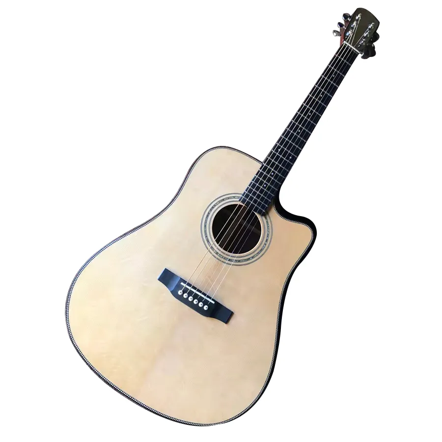 A 41 inch D barrel full solid wood high configuration acoustic acoustic guitar