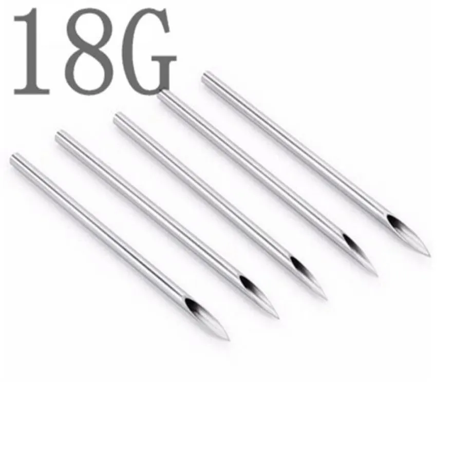 YILONG Tattoo Whole 100PCS Sterile Tattoo Body Piercing Needles 18G Tattoos Supply For BodyArt6042229