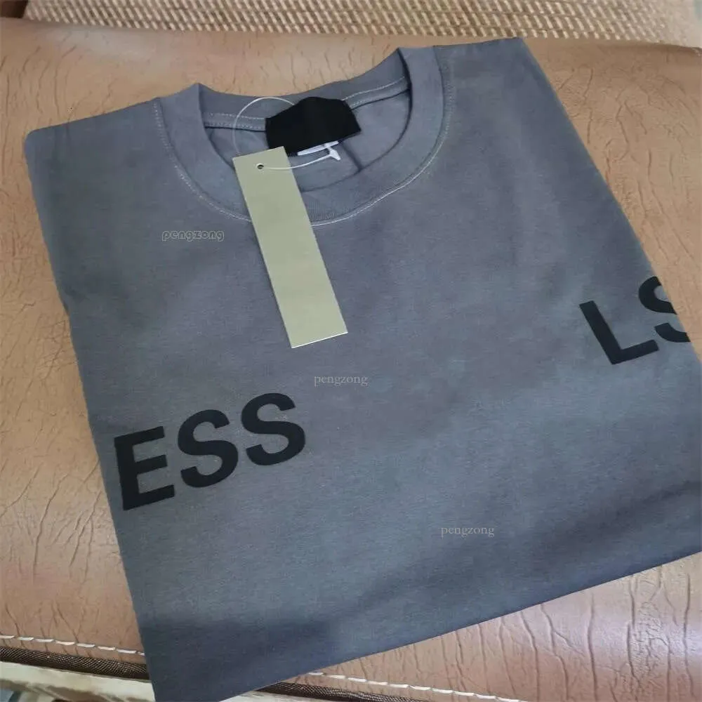 Geavanceerde versie ESS T-shirt met print Heren Dames 100% katoen Ronde hals Rubber Letter Designer Grafisch Uitstekende kwaliteit Kleding Shirts met korte mouwen T-shirts 795