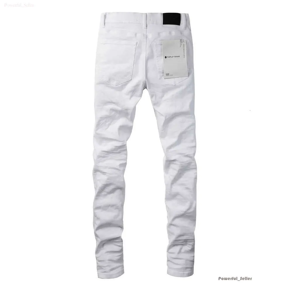 Designer Jeans Purple Brand Jeans High Street White 9024 Men's Jeans Fashion Brand Purple Jeans 1231