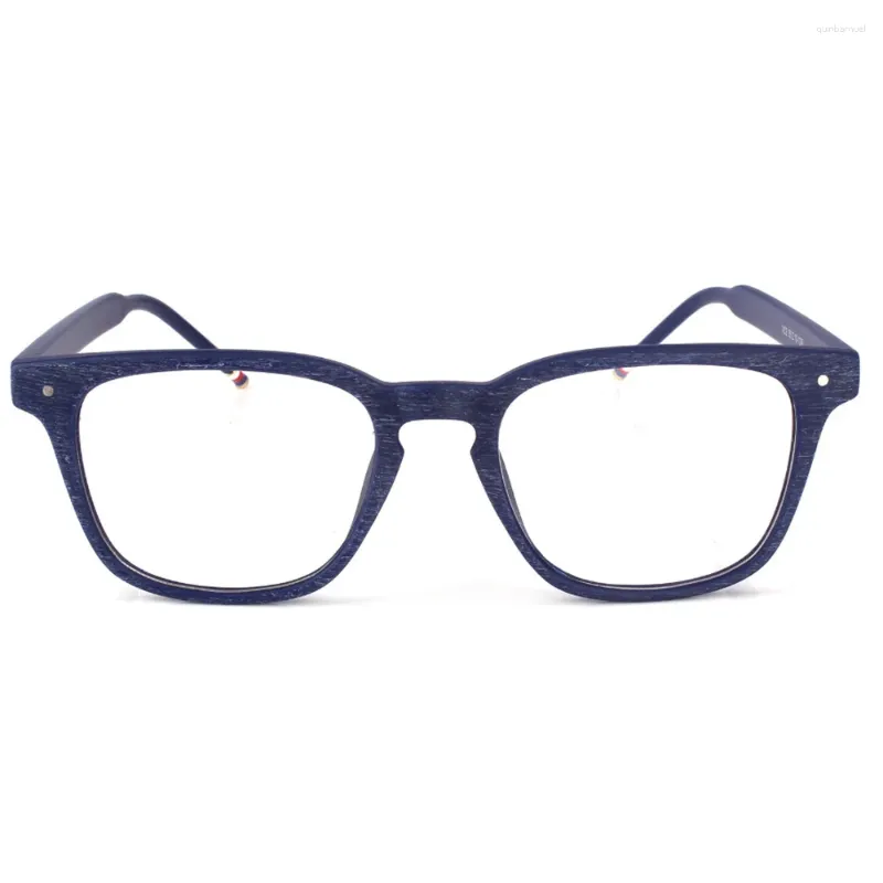 Оправа для солнцезащитных очков с деревянными полосками, квадратные очки унисекс, классическая оправа для очков в стиле ретро, прозрачные линзы Rx