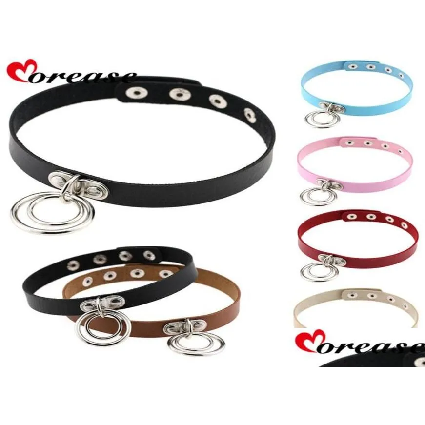 Other Massage Items Morease Punk Style Y Necklace Neck Double Ring Bdsm Toys For Women Bondage Adt Games Brinquedos O Drop Delivery Dhw0G