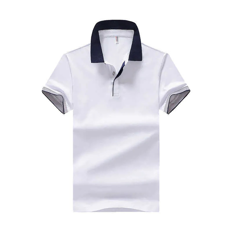 Nahtloses High-End-Business-Poloshirt für Herren, trendiges Revers, lässig, einfarbig, vielseitig, halbkurzärmeliges T-Shirt