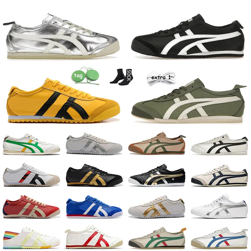 Onitsuka tiger mexico 66 النمر أحذية تشغيل مصمم أحذية رياضية قماش الرجال والنساء في الهواء الطلق أحذية رياضية التزلج منصة التنس【code ：O】