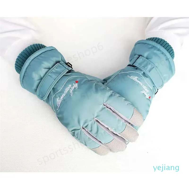 Производитель Five Fingers, женские теплые ветрозащитные лыжные перчатки с вышитыми словами и сенсорным экраном, полностью ручные