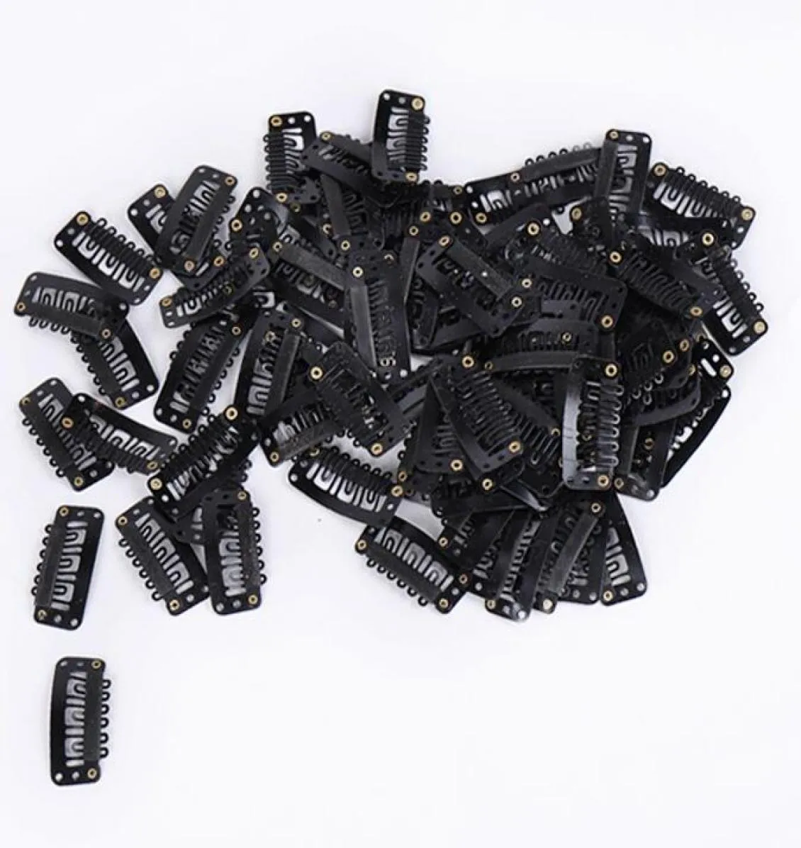 Clip In Hair Extension Wig Clips For Human Hair Bangs Snap Hair Clips For Extensions Metal Comb For Closure1055679