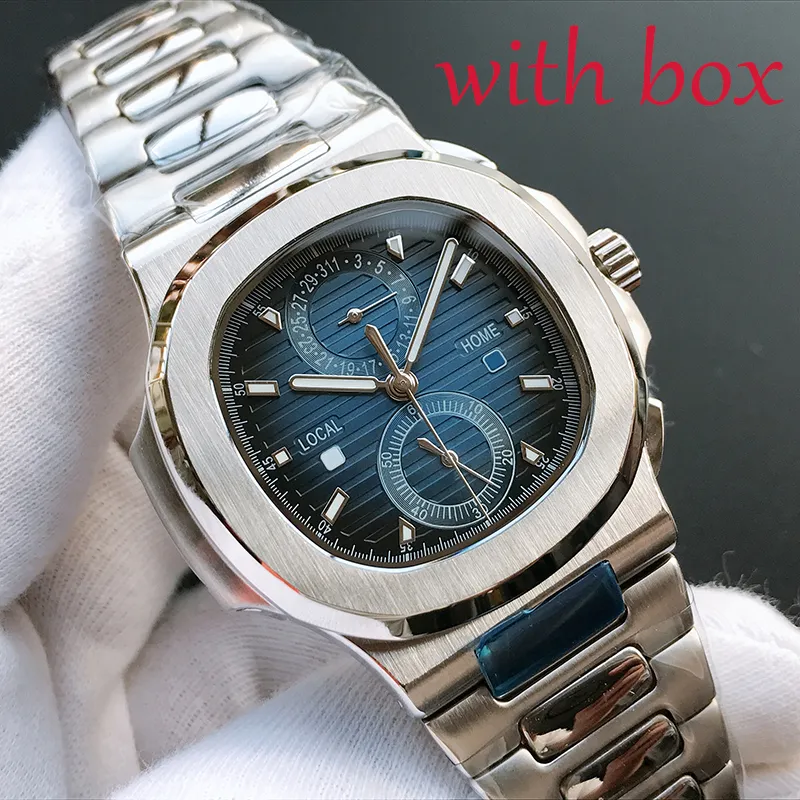 High quality mechanical watches luxury Mens watch automatic calendar display fine steel Gold Case sapphire fashion watches Luminous Sapphire top Wristwatch 904L