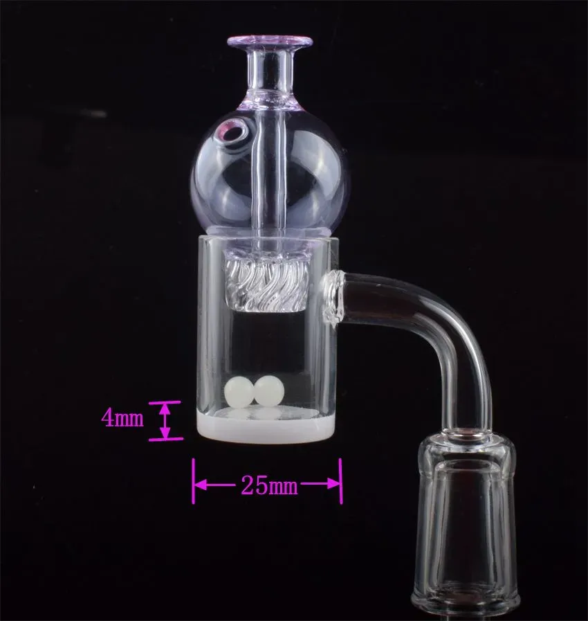 Top quality Opaque Bottom Gavel Flat Top Quartz Banger dab Nail 10mm 14mm 18mm Male Female Glass Bubble Spinning Carb Cap Terp Pearl