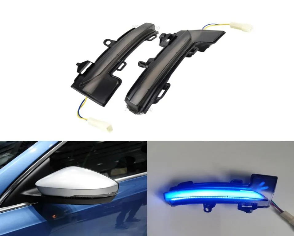 LED dinamik dönüş sinyali yanıp söner yan dikiz aynası göstergesi Skoda için Octavia MK3 5E 2013 2015 2015 2015 201720192119839