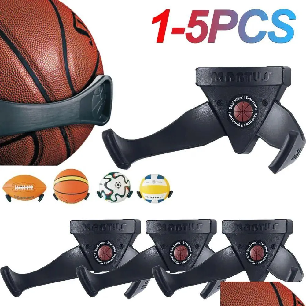 Bolas 1-5 Pcs Perfuração - Suporte de Bola Rack Montado na Parede Esportes Basquete Futebol Exibição de Armazenamento em Casa Interior Indoor240129 Drop de DHPJC