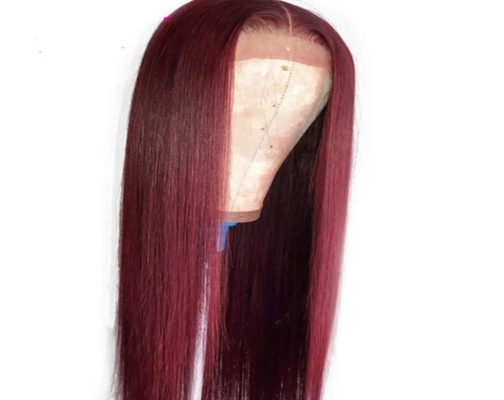 13x4 perucas frontais de cabelo humano com cabelo de bebê cabelo liso brasileiro renda frontal wigs1758198