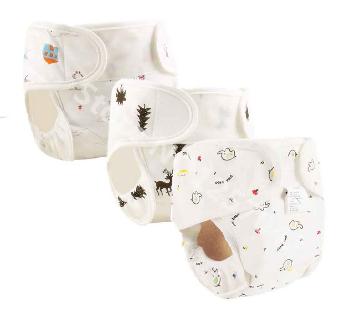 Couches en coton pour bébé, couches lavables réutilisables, housse de couche imperméable pour nouveau-né, culotte d'entraînement, couches de poche K7115633895