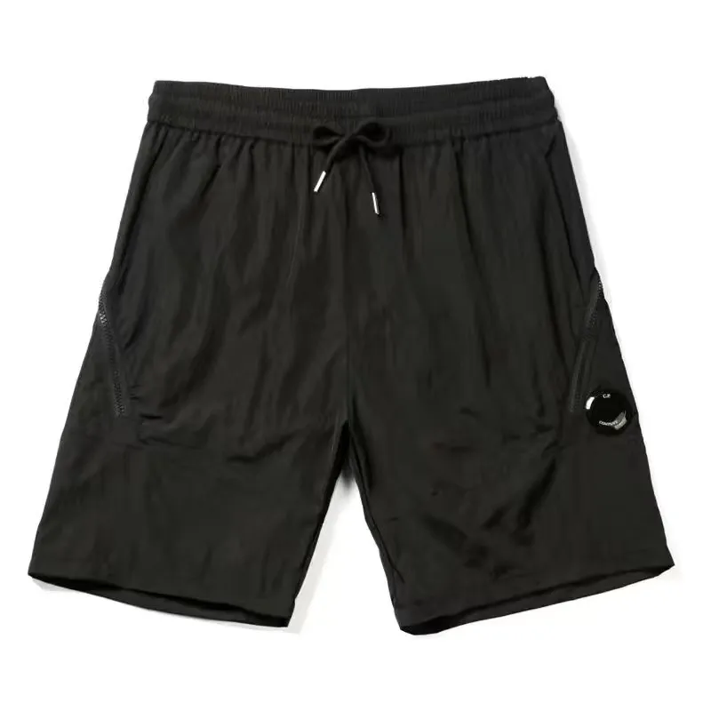 CP Companys Swim Shorts Spring Autumn Trendy Mens Shorts Embrodery Designer Mens Casual Loose Hight Street Black Sports Shorts Snabbtorkning Man Beach Pants 54W0