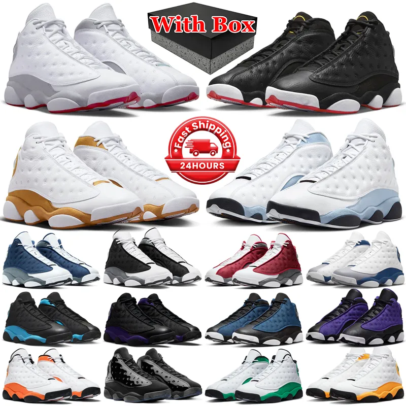 aj retro 13 13s Jumpman 농구 신발 13 13S 망 트레이너 레드 플린트 다크 파우더 블루 하이퍼 로얄 놀이터 스포츠 스니커즈 크기 40-47