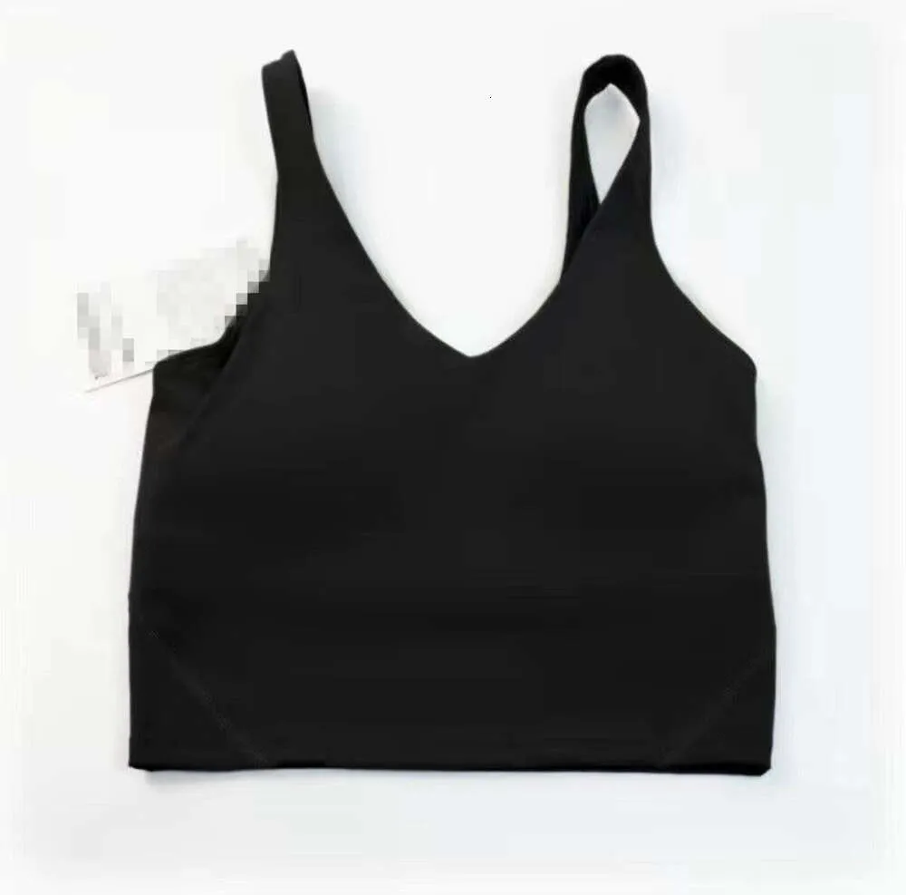 2024 Traje de yoga lu-20 Tipo U Alineación de espalda Camisetas sin mangas Ropa de gimnasia Mujeres Casual Correr Desnudo Apretado Sujetador deportivo Fitness Hermosa ropa interior Chaleco Camisa 6613ess