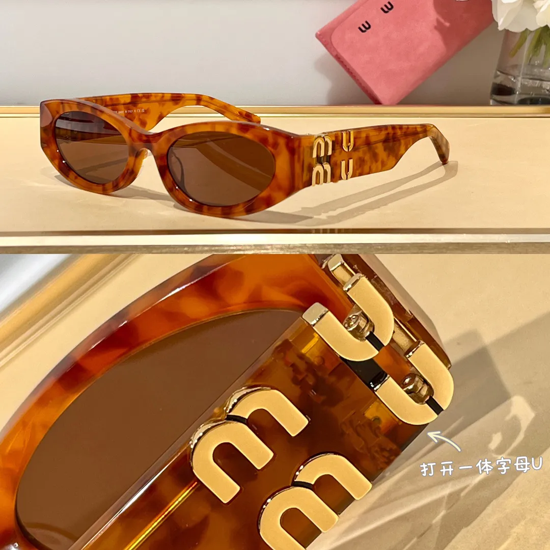 Designers Miui Miui lunettes de soleil mode lunettes de soleil polarisées résistant aux UV luxe miu lunettes de soleil hommes femmes Goggle rétro carré verre de soleil lunettes décontractées
