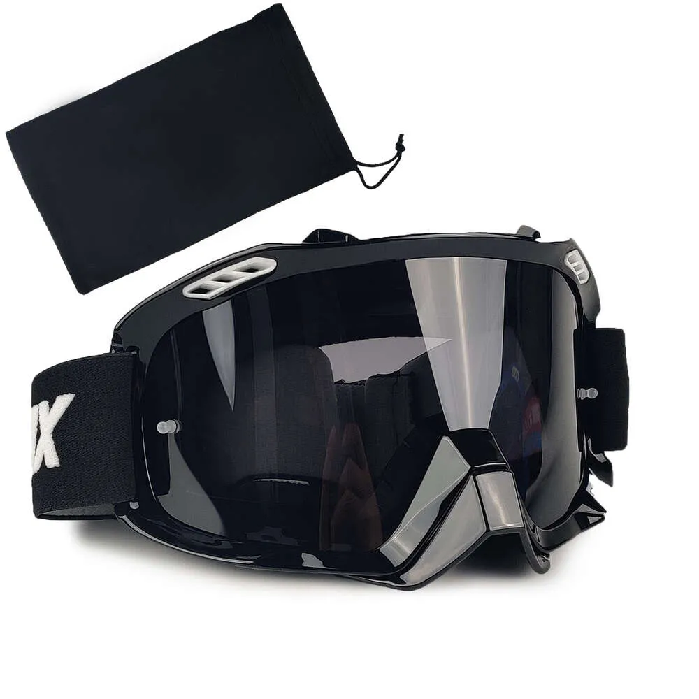 Sun Glasses Motocross Motorcykelglasögon off-road Goggles Hjälm Riding Cafe Racing Mountain Bike ATV Outdoor Tävlingar Kända märke