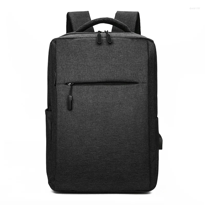 School Bags Customation Solid Color 15.6 Inch Laptop Backpack Male Waterproof Bag For Teenage Boys Men Backapck