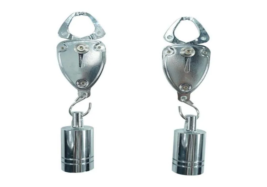 Bondage Nipple Clamps Clips Stainless Steel 330g Adjustable Heavy Pendant Torture Play BDSM Restraints Sex Toys For Couple293V6104238