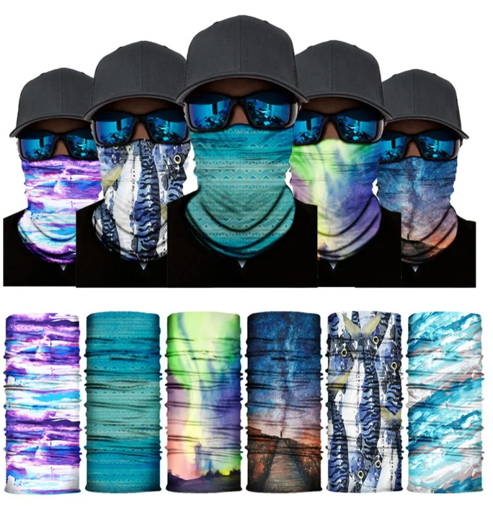 Bandana Men Woman Headband Scarf Head Neck Face Outdoor Cycling Sports Bandana Tactic Balaclava For Summer Fishing Dustproof8921101