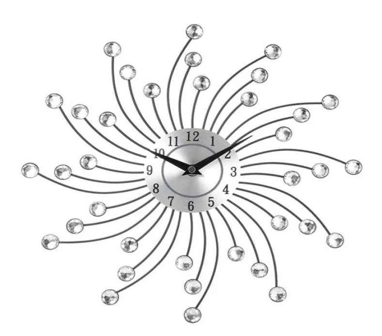 Reloj de pared grande XD3D, cristal de Metal, decoración moderna del hogar, relojes silenciosos para sala de estar, oficina 1074204