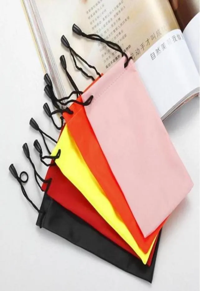 500pcs waterproof leather plastic sunglasses pouch soft eyeglasses bag glasses case many colors mixed 179cm3437322