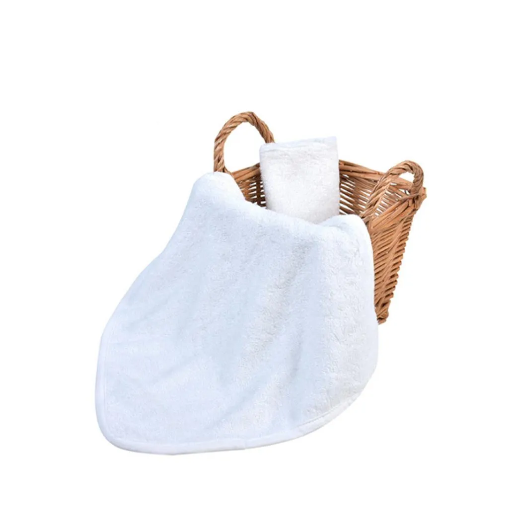 Bambufiber Washable Baby Feeding Face Handdukar Spädbarn Torka tvättduk Nyfödda handduk Badhandduk Vit1837308