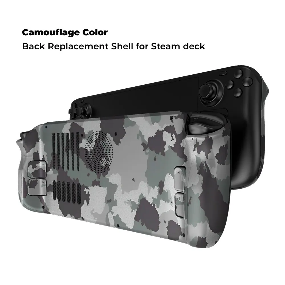 ZK20 Steam Deck Back Cover med standprotective CaseSteam Deck Case Replacement Caseshock Proof Heat and Dust Protection