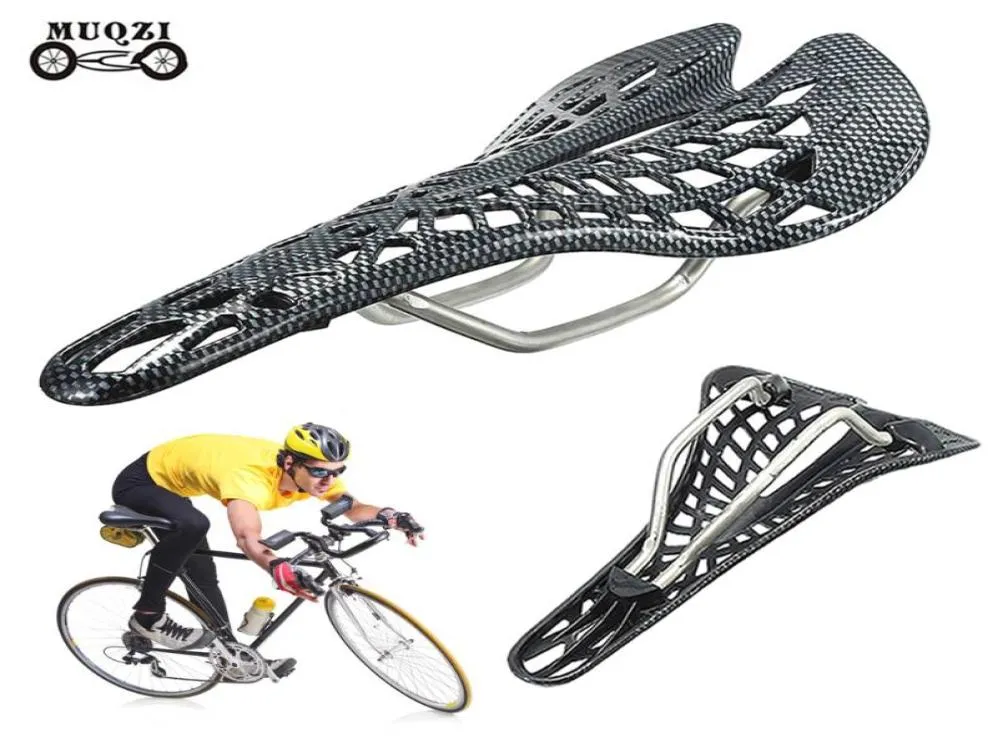 Mountain Road Bicycle Sadel Carbon Fiber Racing Cykel Ridning Hollow Seat Parts Cycling Equipment Bicicleta Saddles3635399